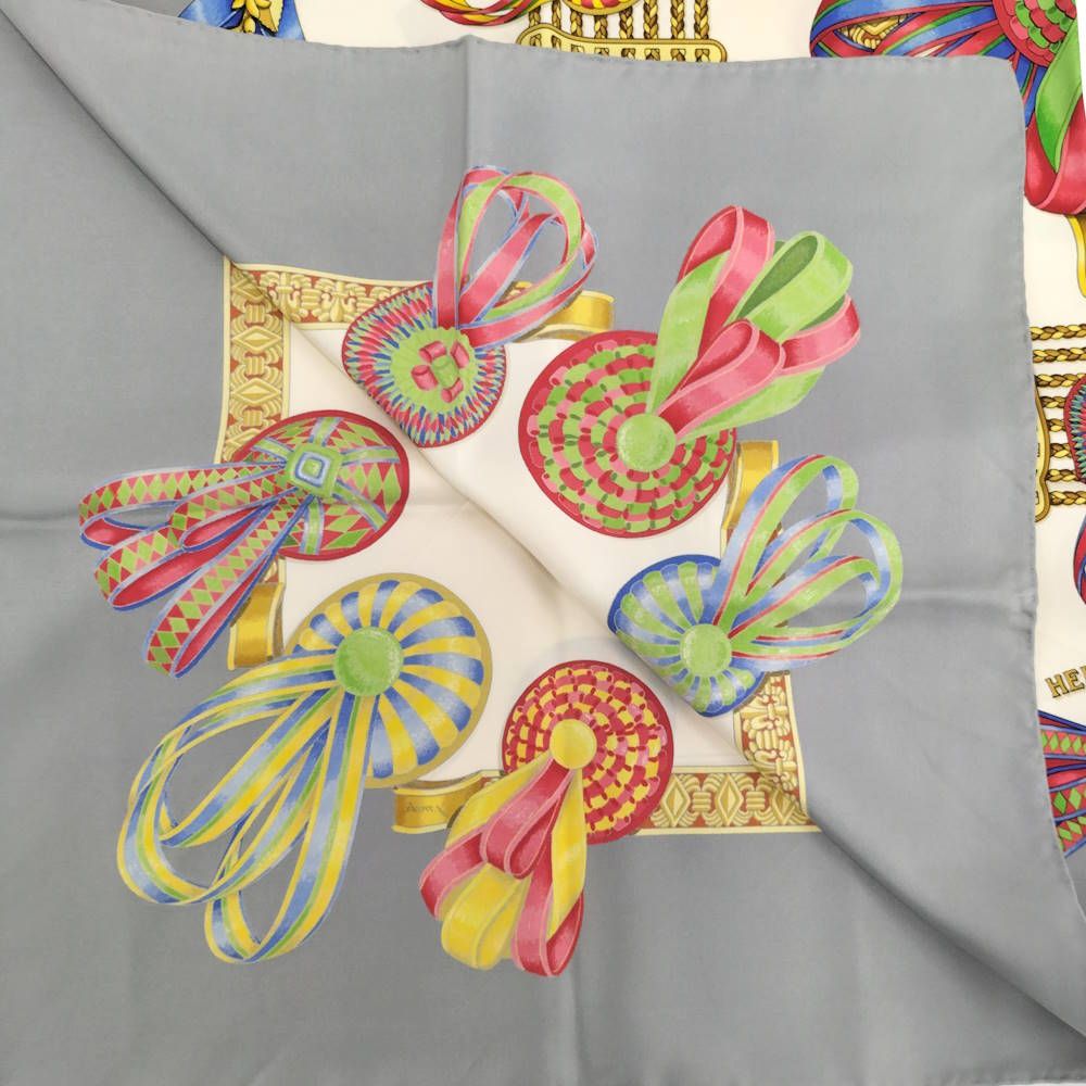 Hermes Scarf Carre 90 le Rubans du Cheval — view 6