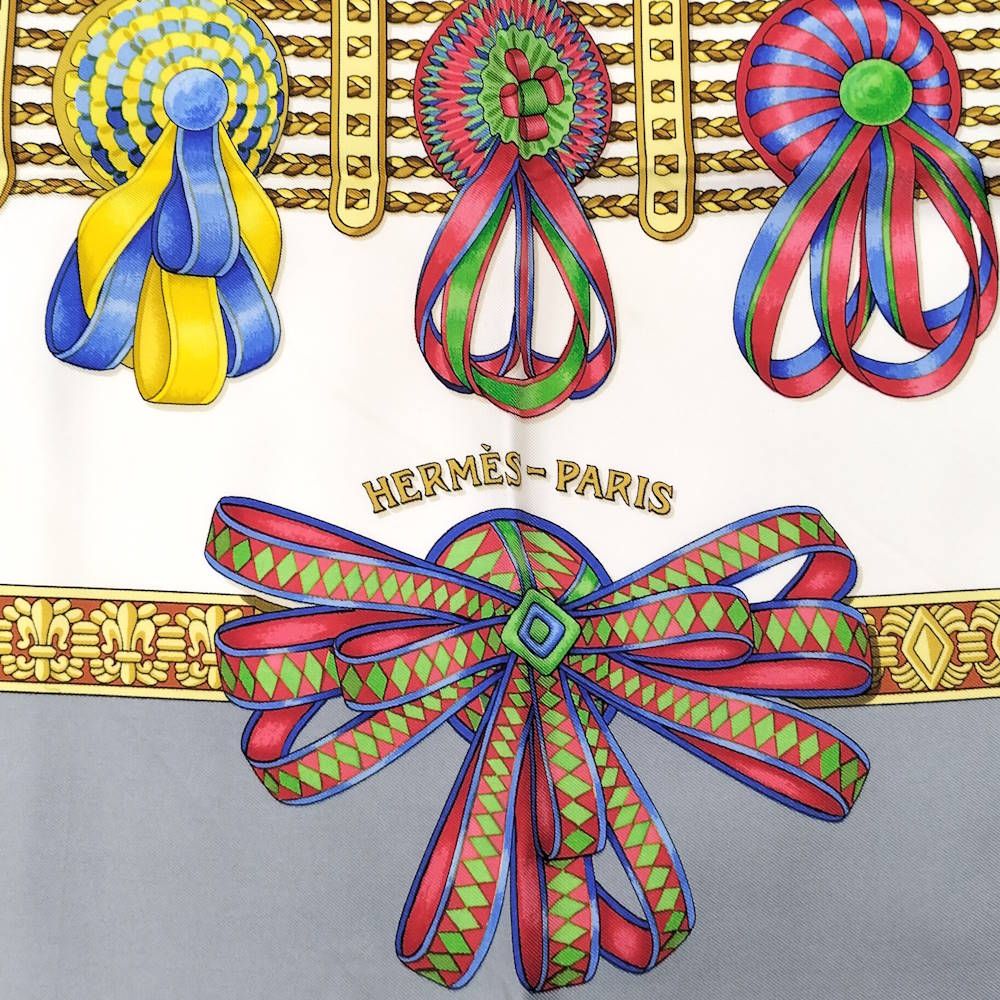 Hermes Scarf Carre 90 le Rubans du Cheval — view 2