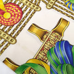 Hermes Scarf Carre 90 le Rubans du Cheval — view 8