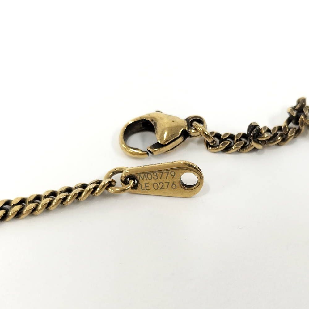 Louis Vuitton Pendant Monogram Lowe LV Logo Gold Plated — view 7