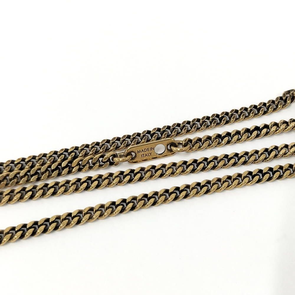 Louis Vuitton Pendant Monogram Lowe LV Logo Gold Plated — view 4