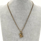 Louis Vuitton Pendant Monogram Lowe LV Logo Gold Plated — view 8