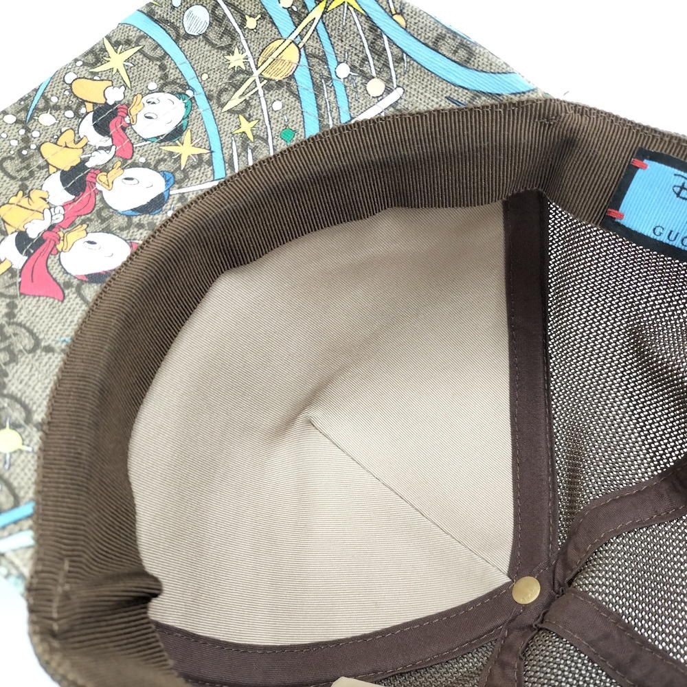 Gucci Donald Duck GG Supreme Mesh Baseball Cap Hat — view 6