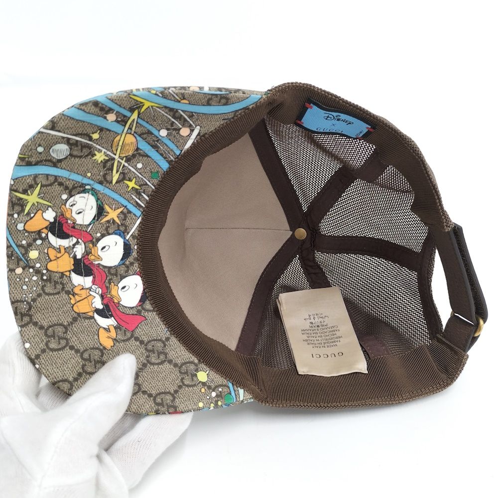 Gucci Donald Duck GG Supreme Mesh Baseball Cap Hat — view 7