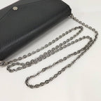 Louis Vuitton Pochette Felicie Epi Noir Hot Pink Wallet — view 4