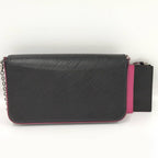 Louis Vuitton Pochette Felicie Epi Noir Hot Pink Wallet — view 2