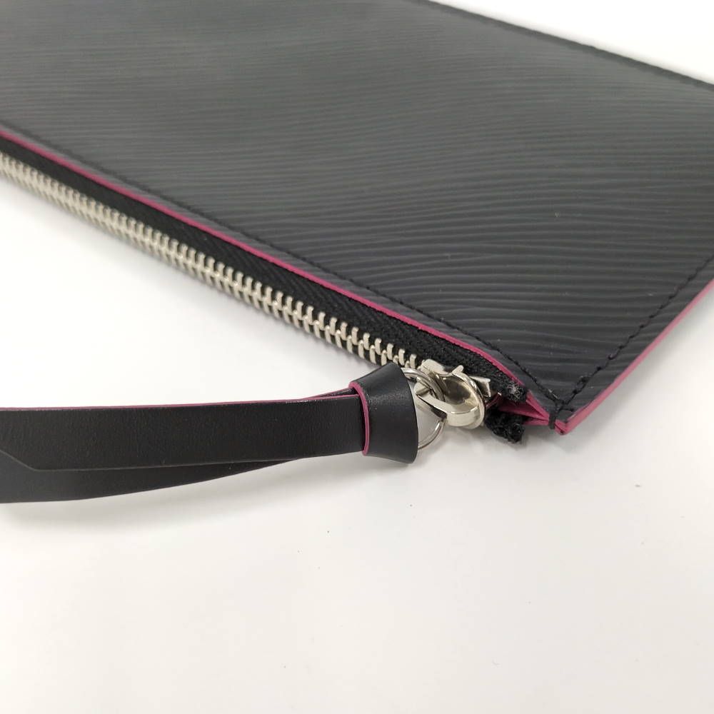 Louis Vuitton Pochette Felicie Epi Noir Hot Pink Wallet — view 8