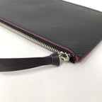Louis Vuitton Pochette Felicie Epi Noir Hot Pink Wallet — view 8