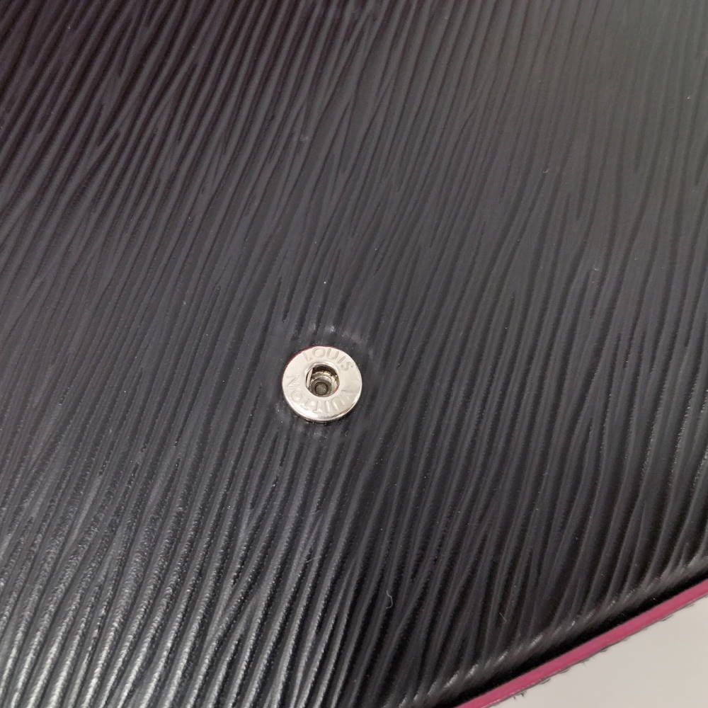 Louis Vuitton Pochette Felicie Epi Noir Hot Pink Wallet — view 7