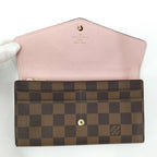 Louis Vuitton Portefeuille Sarah Wallet Damier Rose Ballerine — view 2
