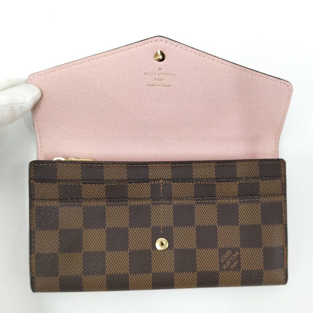 Louis Vuitton Portefeuille Sarah Wallet Damier Rose Ballerine — view 2