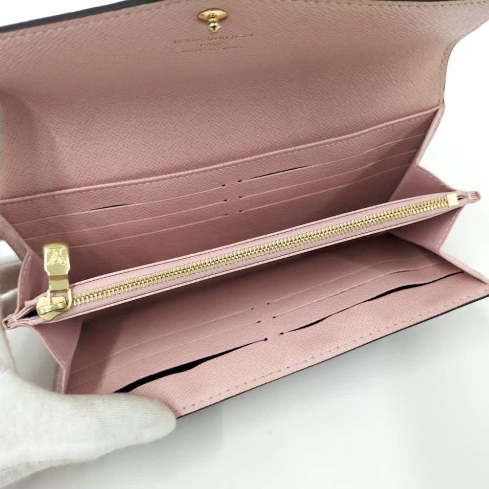 Louis Vuitton Portefeuille Sarah Wallet Damier Rose Ballerine — view 7