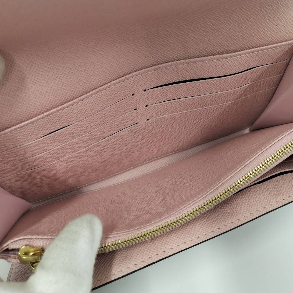 Louis Vuitton Portefeuille Sarah Wallet Damier Rose Ballerine — view 8