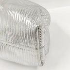 Bottega Veneta the Pouch Leather Silver — view 4