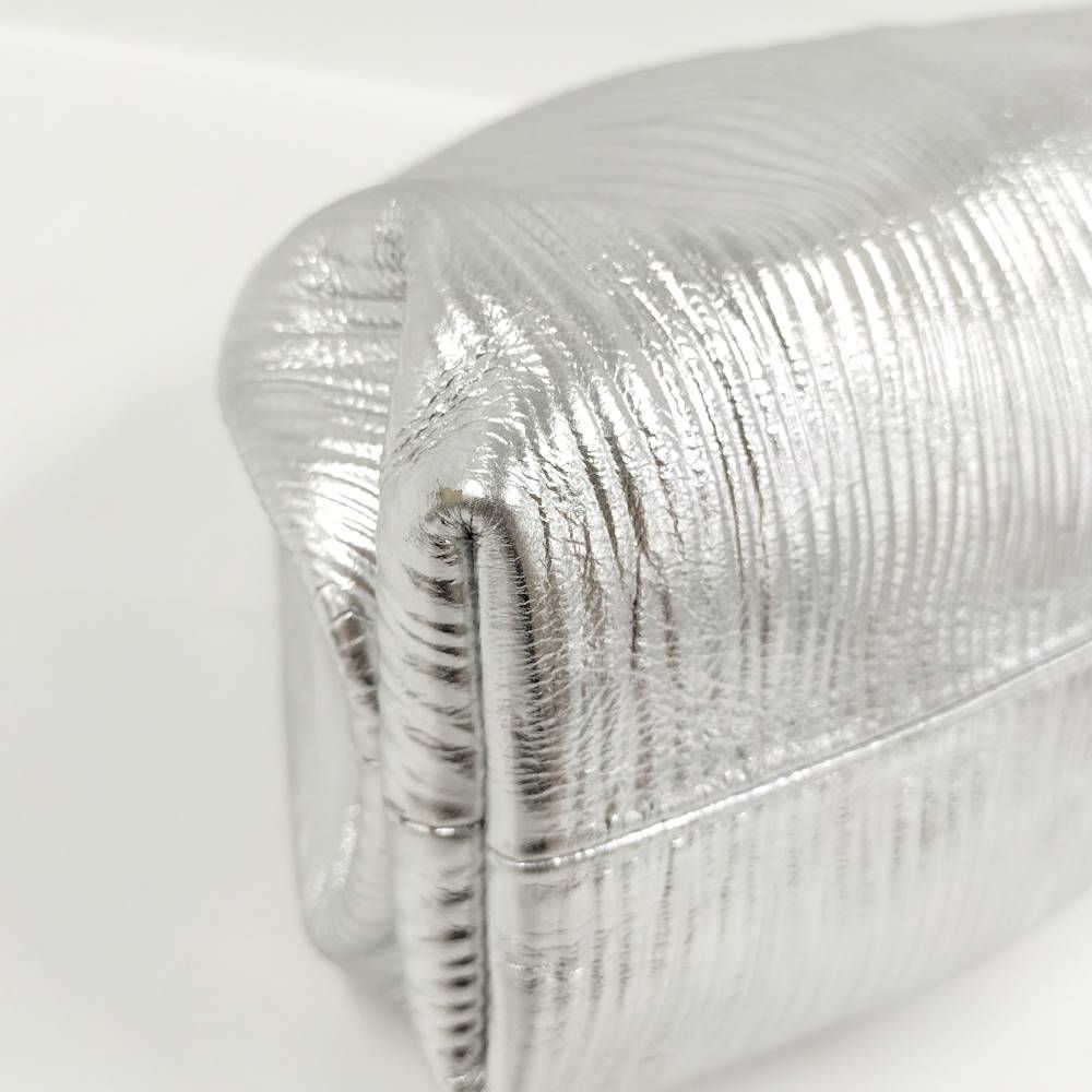 Bottega Veneta the Pouch Leather Silver — view 3