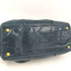 Prada Leather 2-Way Handbag Indigo — view 6