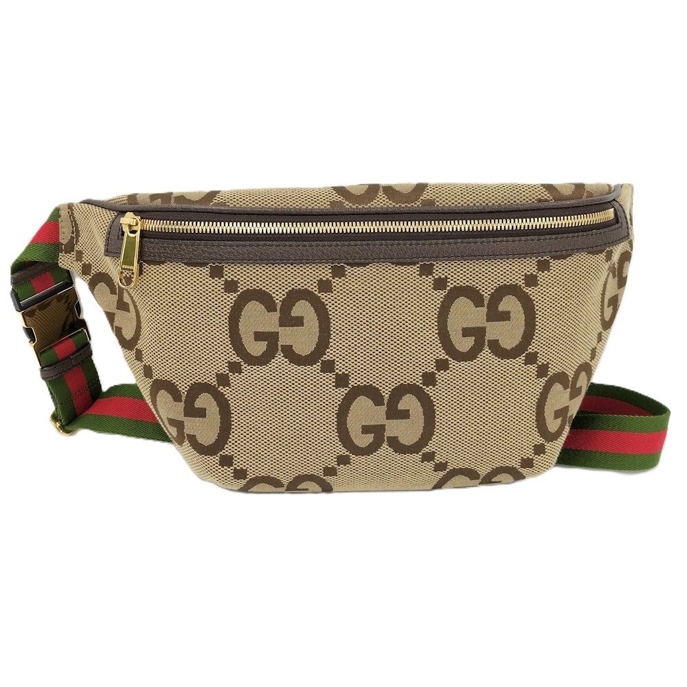 Gucci Belt Bag Jumbo GG Canvas Beige