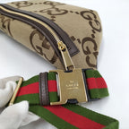 Gucci Belt Bag Jumbo GG Canvas Beige — view 5