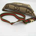Gucci Belt Bag Jumbo GG Canvas Beige — view 7