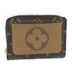 Louis Vuitton Portefeuille Lou Compact Wallet Zip Around Monogram Reverse