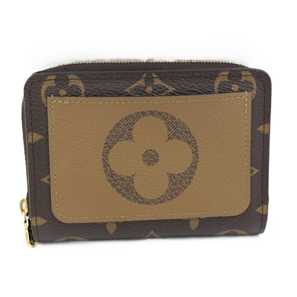 Louis Vuitton Portefeuille Lou Compact Wallet Zip Around Monogram Reverse