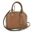 Louis Vuitton Alma BB 2-Way Handbag Epi Tan