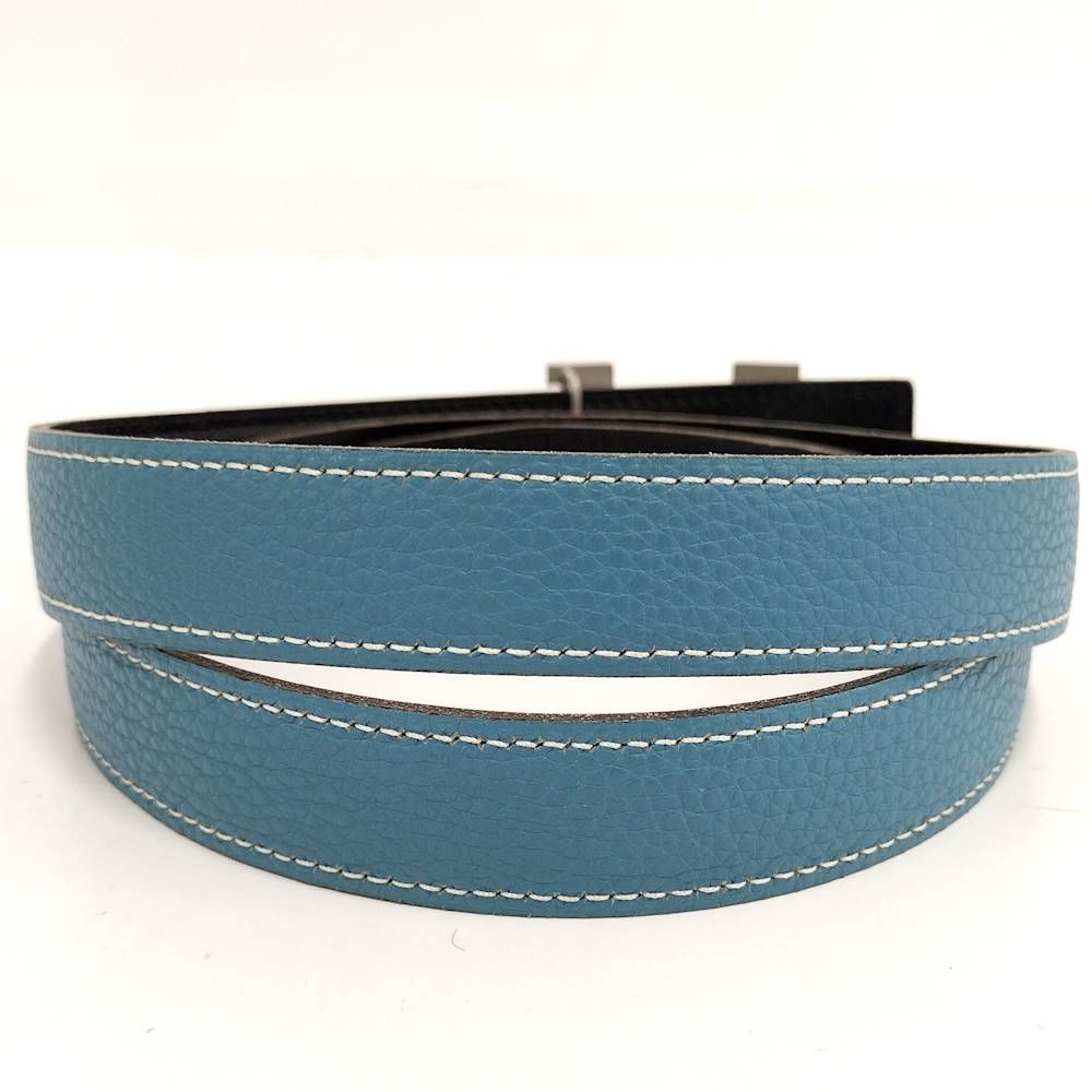 Hermes Constance H Belt Taurillon Clemence Silver — view 3