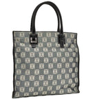 Loewe Tote Bag Anagram Canvas Leather Black Gray