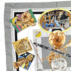 Hermes Large Scarf Carre 90 the Original New Orleans Creole Jazz Silk — view 7