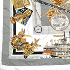 Hermes Large Scarf Carre 90 the Original New Orleans Creole Jazz Silk — view 8