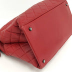 Chanel Quilted 31 2-Way Handbag Cambon Leather Red — view 4