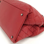 Chanel Quilted 31 2-Way Handbag Cambon Leather Red — view 5
