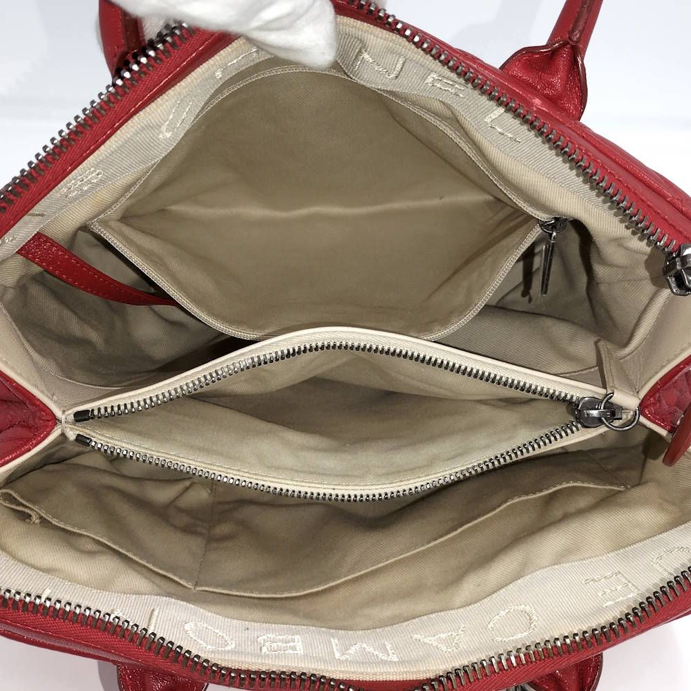 Chanel Quilted 31 2-Way Handbag Cambon Leather Red — view 8