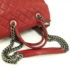 Chanel Quilted 31 2-Way Handbag Cambon Leather Red — view 6