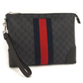 Gucci Sherry Clutch Leather Black