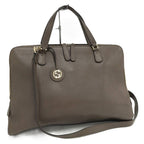 Gucci 2-Way Bag Leather Brown