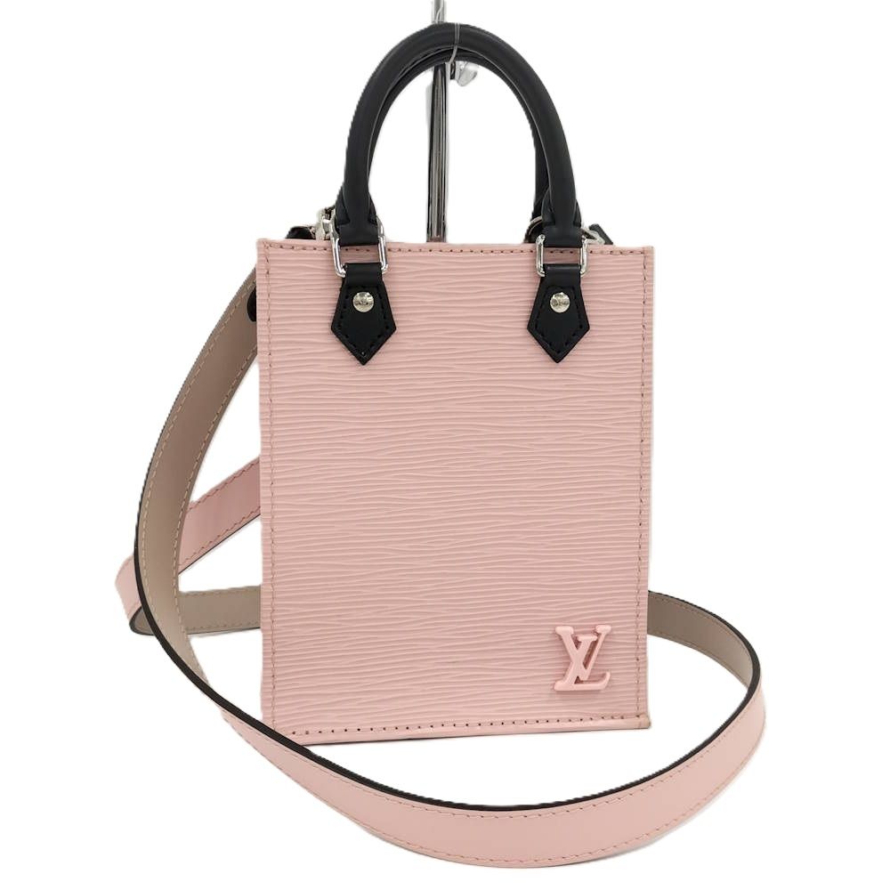 Louis Vuitton Sac Plat 2-Way Hand Bag Epi Rose Ballerine