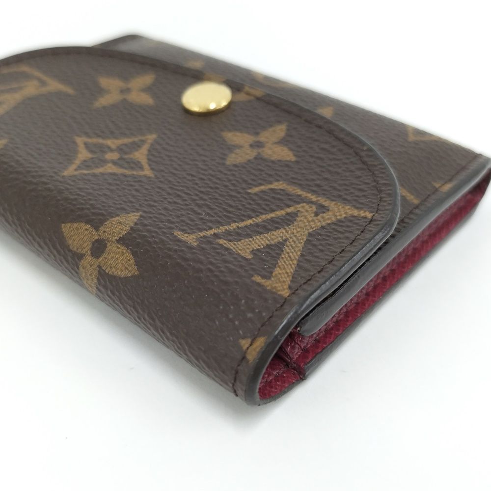 Louis Vuitton Porte Monnaie Rosalie Coin Purse Monogram Fuchsia — view 6