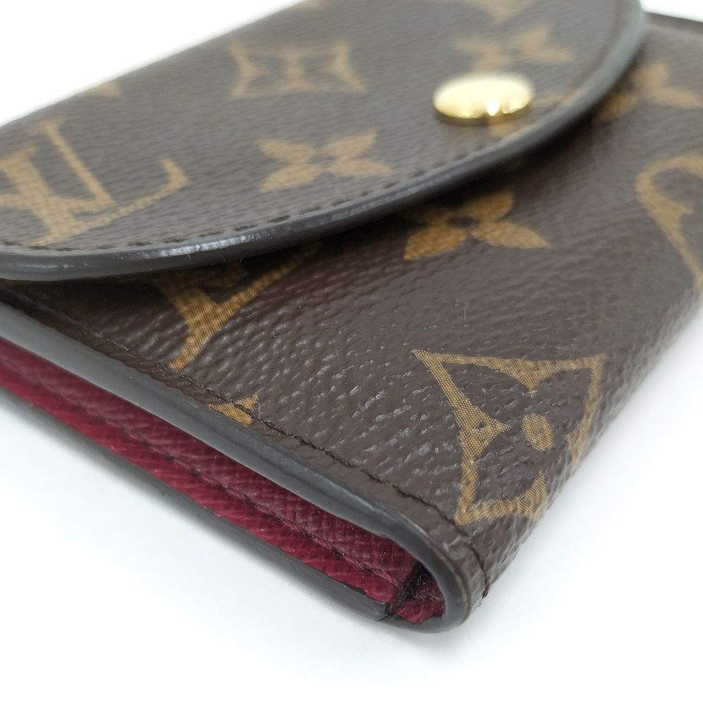 Louis Vuitton Porte Monnaie Rosalie Coin Purse Monogram Fuchsia — view 5