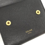 Celine Small Trifold Wallet Leather Black — view 6