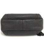 Chanel Shoulder Bag Fringe Leather Black — view 8
