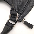 Chanel Shoulder Bag Fringe Leather Black — view 6