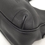 Chanel Shoulder Bag Fringe Leather Black — view 3