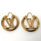 Louis Vuitton LV Circle Earrings Plated Gold — view 2