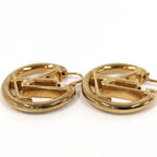 Louis Vuitton LV Circle Earrings Plated Gold — view 3