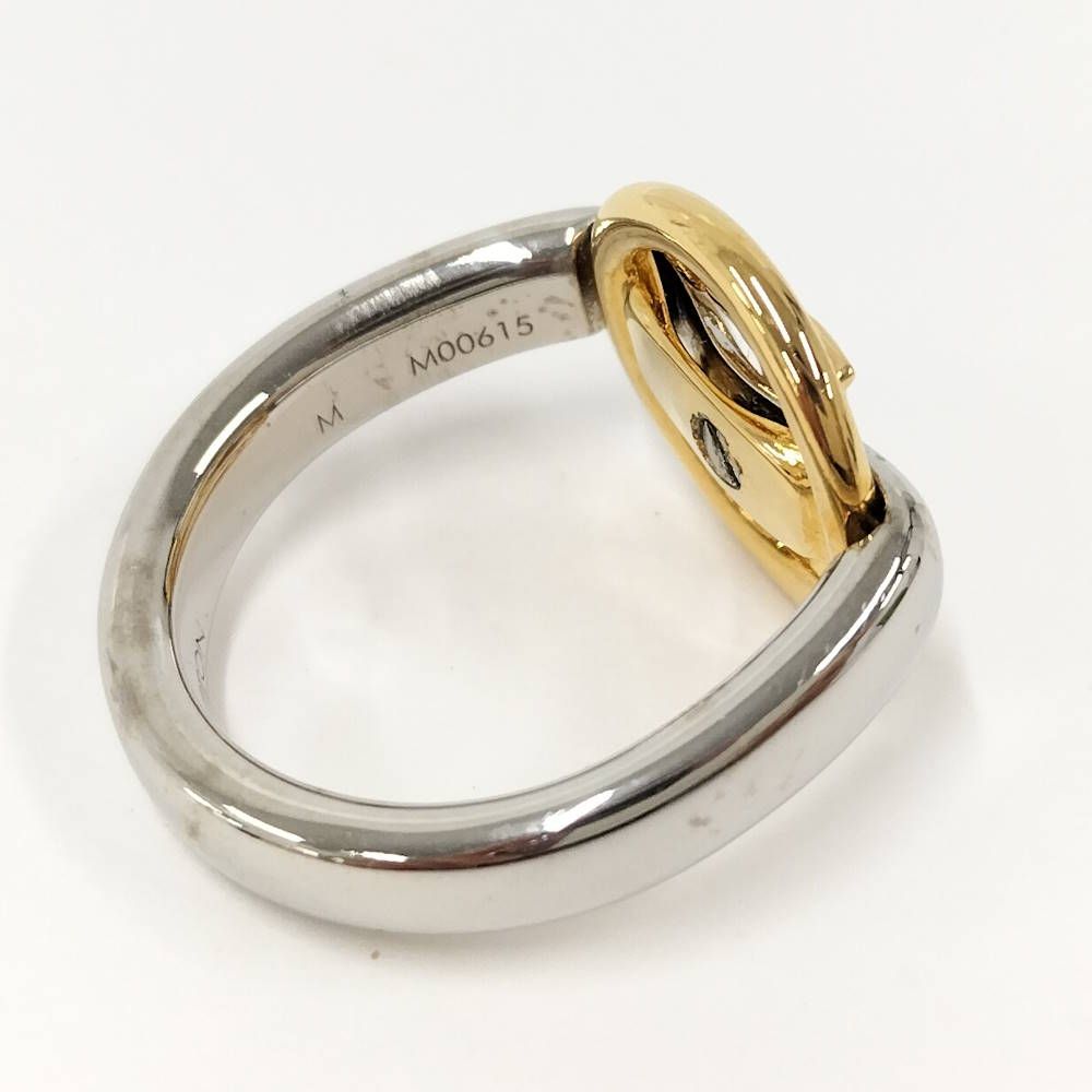 Louis Vuitton Bague My LV Heart Ring M Plated Silver Gold — view 8