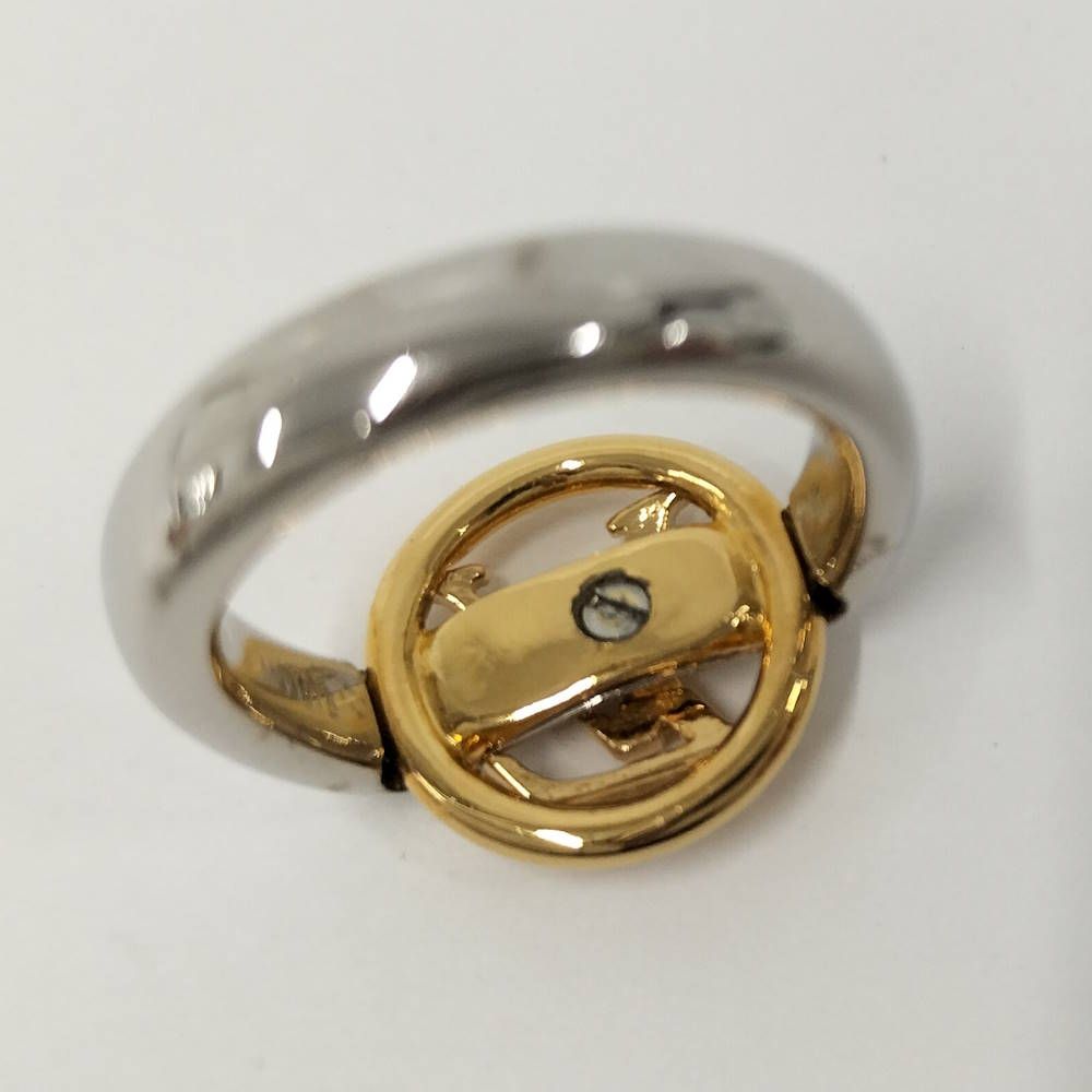 Louis Vuitton Bague My LV Heart Ring M Plated Silver Gold — view 6