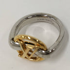 Louis Vuitton Bague My LV Heart Ring M Plated Silver Gold — view 7