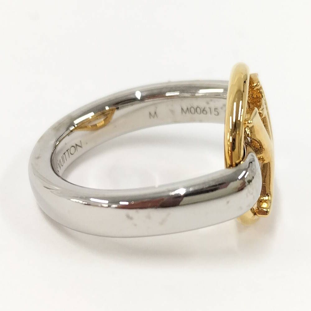 Louis Vuitton Bague My LV Heart Ring M Plated Silver Gold — view 4