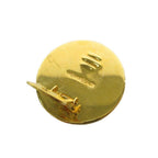 Hermes Enamel Cloisonne Earrings Clip-On Gold Plated Colored Black — view 3